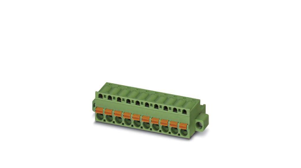 5.08mm Pitch 4 Way Pluggable Terminal Block, Plug, Panel Mount, Screw Termination